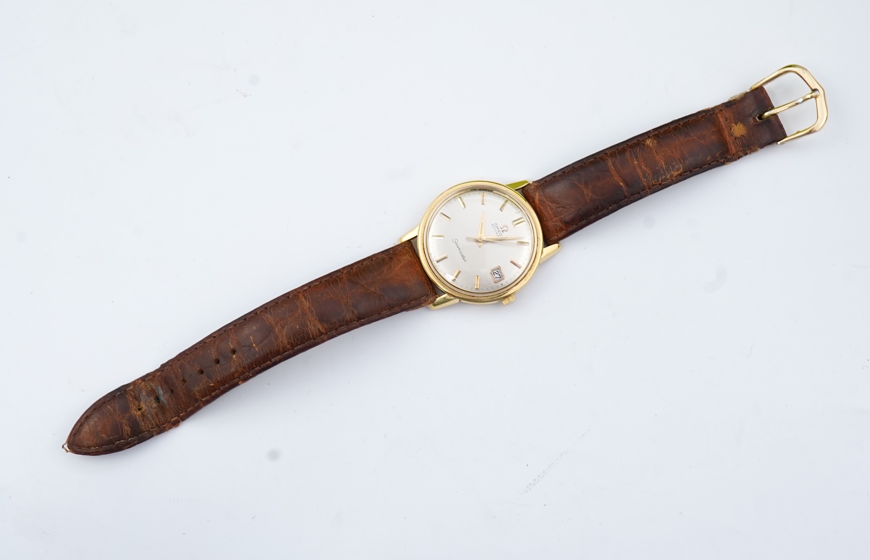 A gentleman's 1960's 18ct gold Omega Seamaster Automatic wrist watch